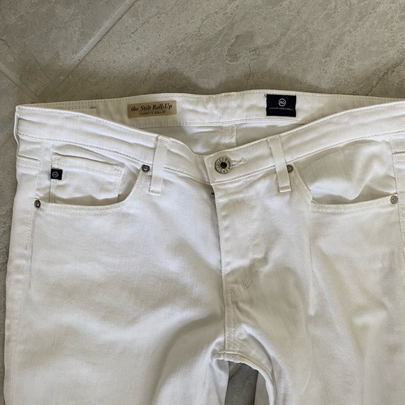 AG White stilt roll-up Cigarette Jean 29 - Picture 7 of 7